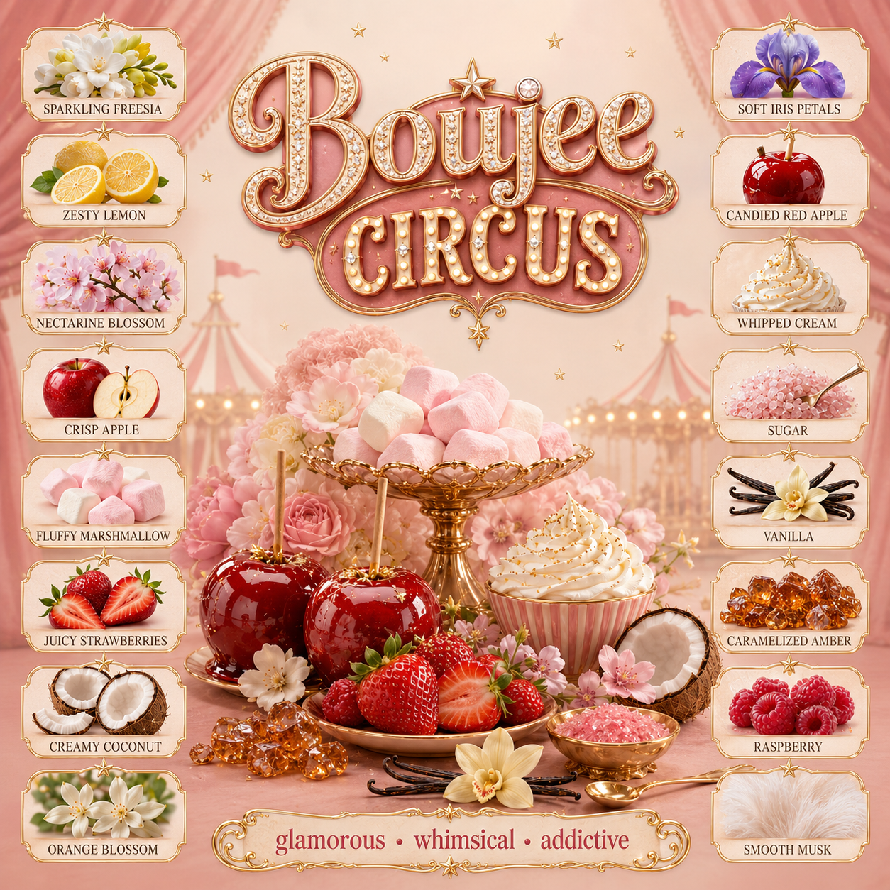 Boujee Circus (Inspired by Yum Boujee Marshmallow and Cirque du Soleil's L'eau de Parfum)