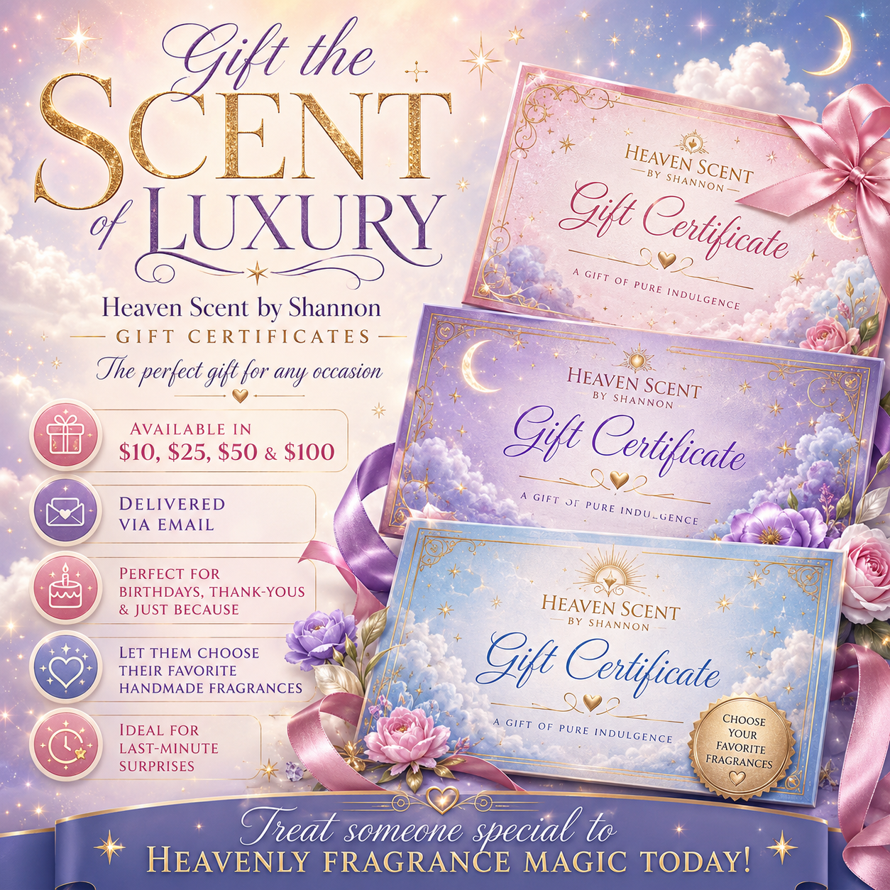 Heaven Scent by Shannon Gift Certificate