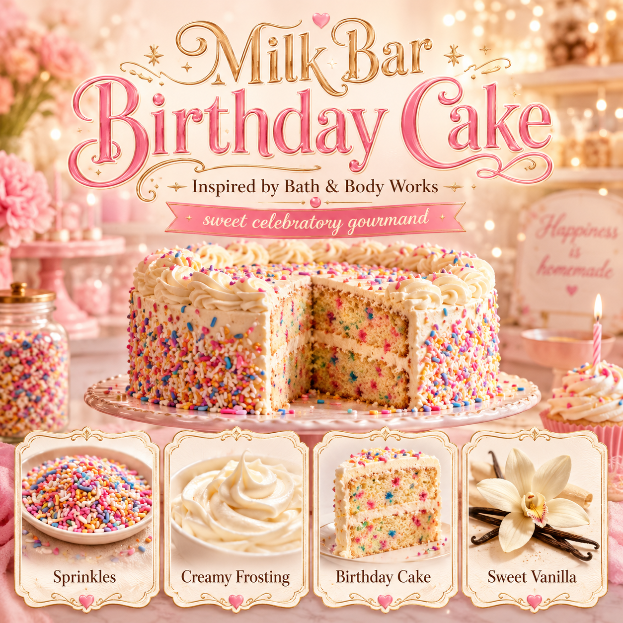 HSBS Inspired by Milk Bar Birthday Cake (Bath & Body Works) NEW!