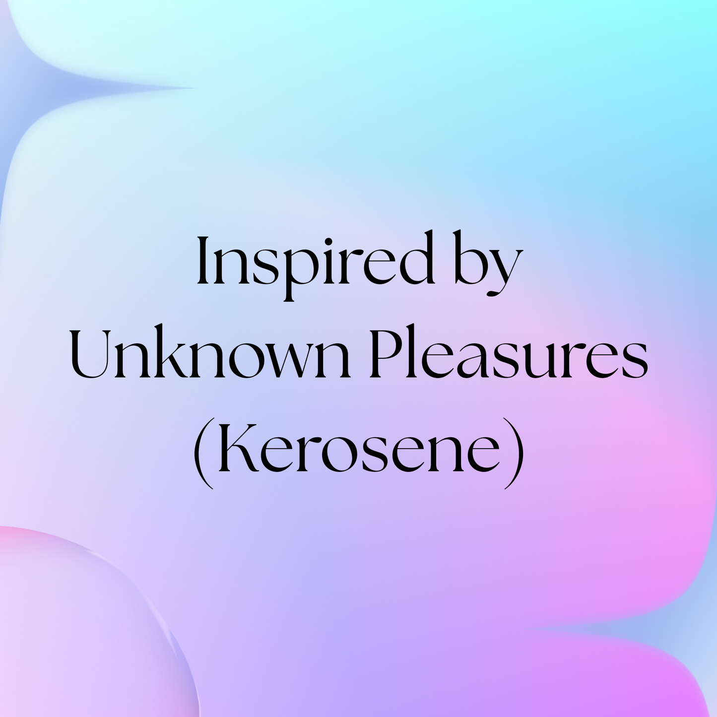 HSBS Inspired by Unknown Pleasures (Kerosene) NEW!