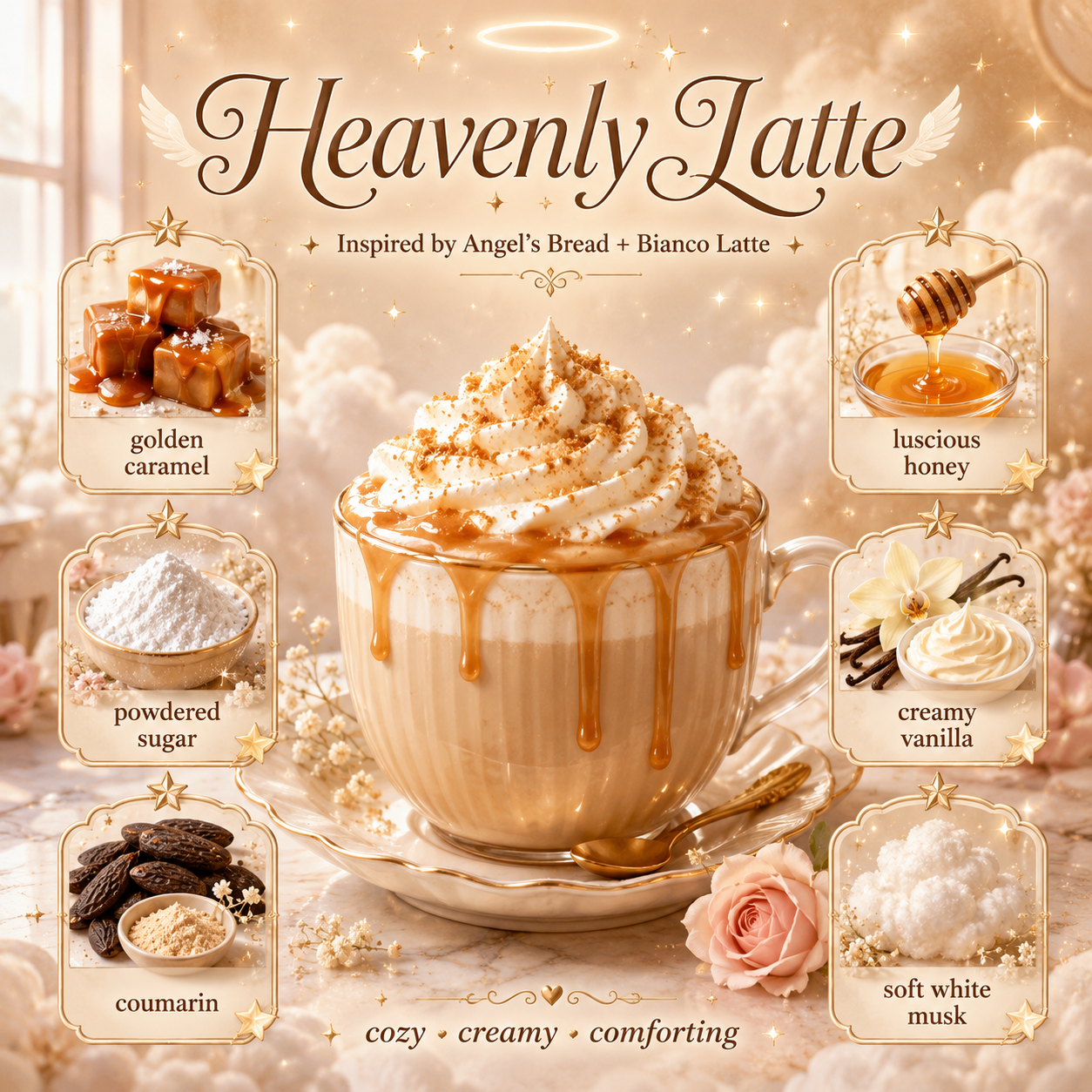 Heavenly Latte (Inspired by Angel's Bread & Bianco Latte)